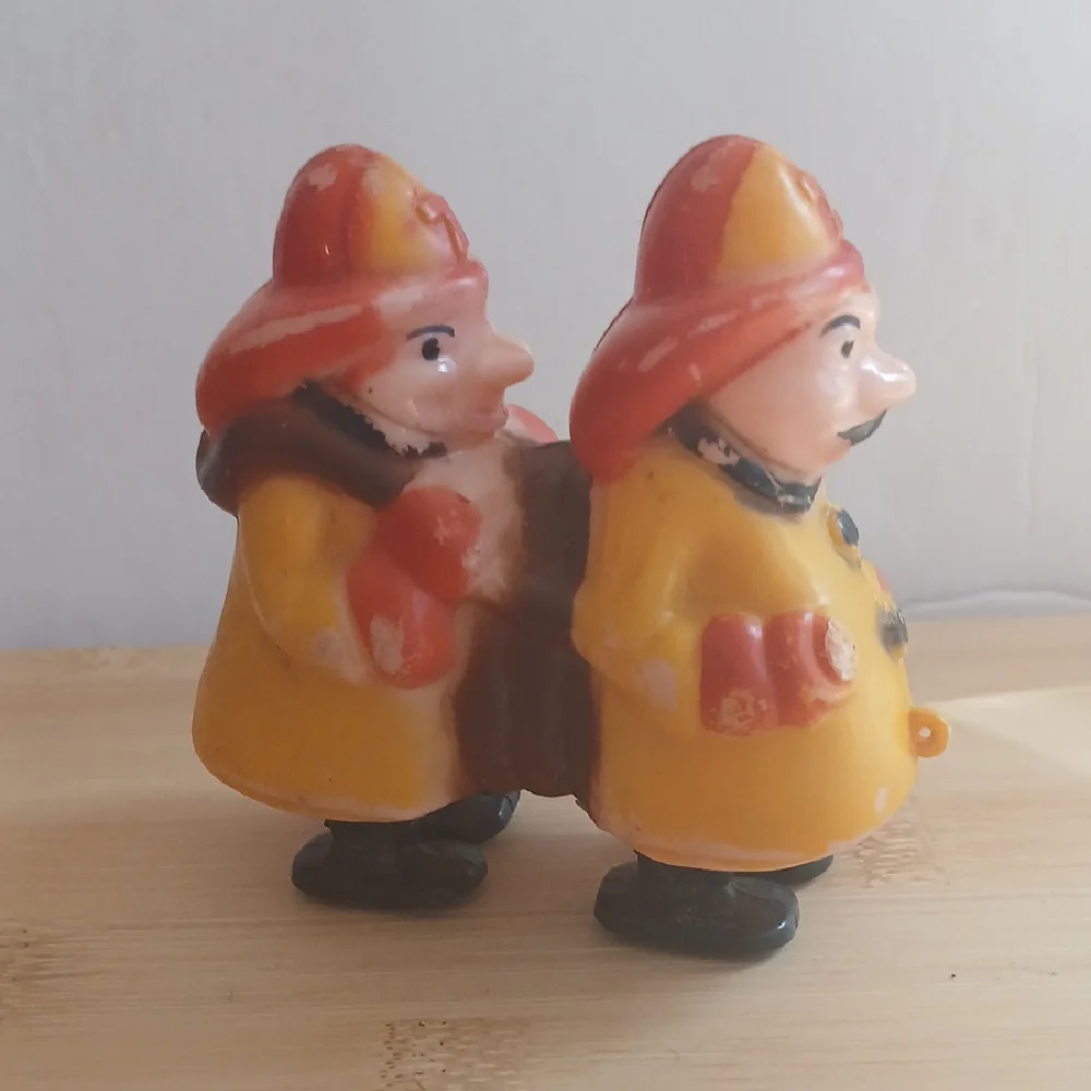 Vintage Firemen Marx Ramp Walker Hong Kong 1960's